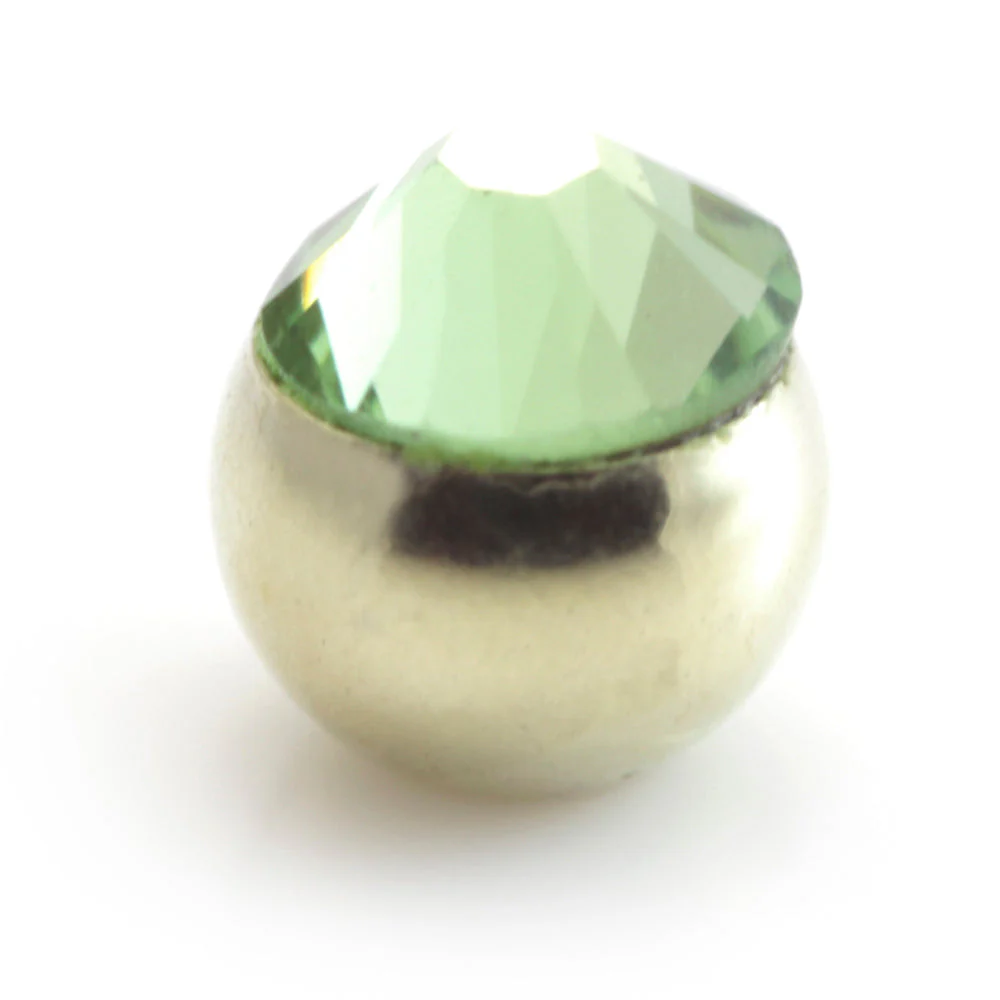 Zircon Gold Steel Micro Gem Ball - Image 12